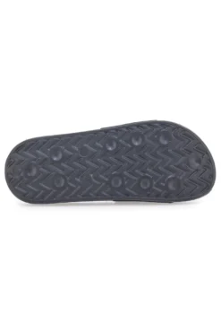 Ciabatte nere con fascia e logo verde da uomo Superga S24U433