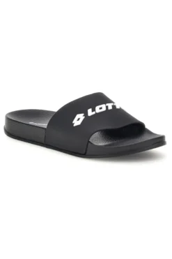 Ciabatte nere con fascia logo Lotto L97Y914