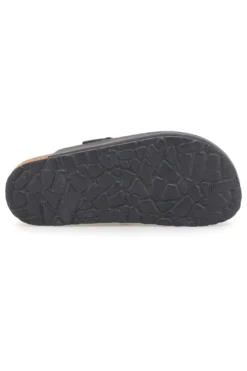 Ciabatte nere con fibbia in vera pelle Pittarello Tierra 335A013PR