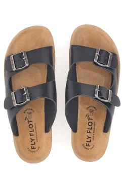Ciabatte Nere Con Fibbie Fly Flot 42642