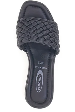 Ciabatte Nere Con Zeppa Plocadi 18009