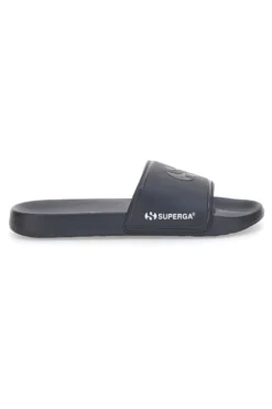 Ciabatte Nere Fascia Singola Logo Superga 24S753