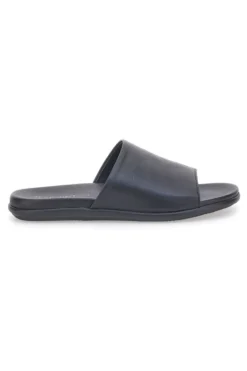 Ciabatte Nere in Pelle Made in Italy JERPOINT 8113
