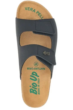 Ciabatte Nere Made In Italy Con Sottopiede In Vera Pelle Bio Up 26411