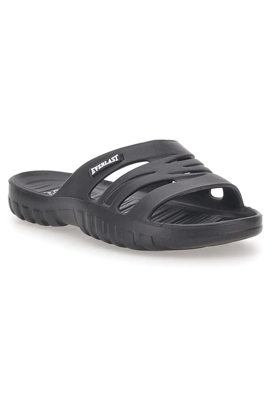 Ciabatte nere monoscocca con logo EVERLAST 2T2L 1851