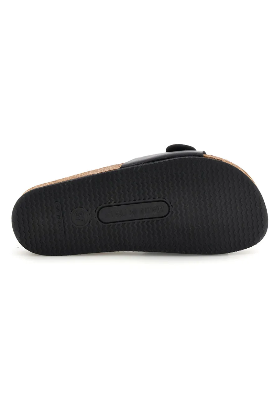 Ciabatte nero sottopiede in vera pelle Pittarello tierra 257A21030SR
