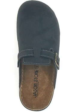 Ciabatte Sabot nere con fibbia decorativa Jasonstone B001