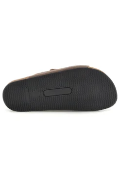 Ciabatte tortora con doppia fibbia Pittarello tierra 335A038SR