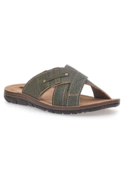 Ciabatte verdi incrociate comfort Inblu 09 VT
