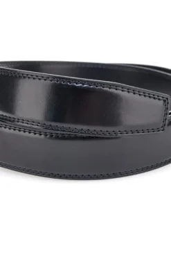 Cintura nera in pelle con fibbia in metallo Navigare A3876-35