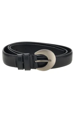 Cintura nero con fibbia tonda First lady WIS 0149 F