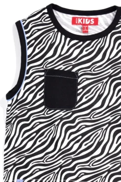 Completo nero e bianco fantasia zebrata Pitt kids PT-G-SE-9041
