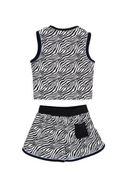 Completo nero e bianco fantasia zebrata Pitt kids PT-G-SE-9041