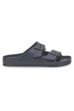 COVERI WORLD DCW39 Hausschuhe mit Doppelschnalle, schwarz