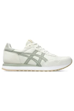 Cremefarbene und grüne Sneakers mit Ortholite-Einlegesohle ASICS Tiger Runner II