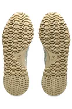 Cremefarbene und grüne Sneakers mit Ortholite-Einlegesohle ASICS Tiger Runner II