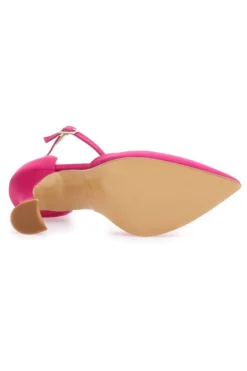 Décolleté a Punta Pittarello Love 704 Raso Fuxia