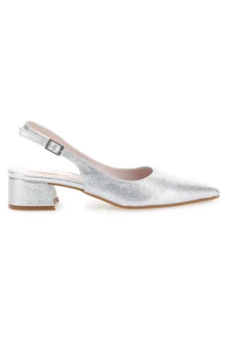 Décolleté Argento Slingback Effetto Brillantini PITTARELLO ROMANTIC 3123