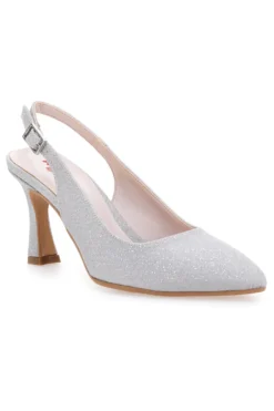 Décolleté Argento Tacco 9 Cm Pittarello Romantic 2371