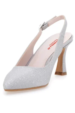 Décolleté Argento Tacco 9 Cm Pittarello Romantic 2371