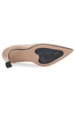 Décolleté beige con tacco a rocchetto Francesca gritti 3354