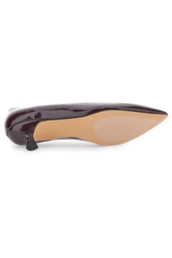 Décolleté bordeaux in vernice con tacco basso Mon Dieu 9904H18