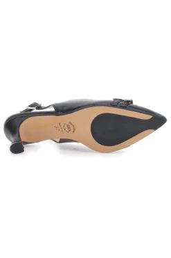 Décolleté da donna nero con fibbie slingback Pittarello Glam 34388