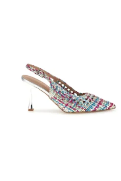 Décolleté multicolor con cinturino First lady P660