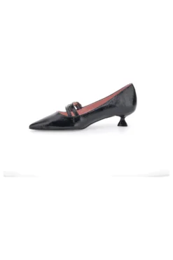 Décolleté Nere Con Cinturini e Tacco Basso Pittarello Glam 3662T
