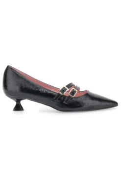 Décolleté Nere Con Cinturini e Tacco Basso Pittarello Glam 3662T
