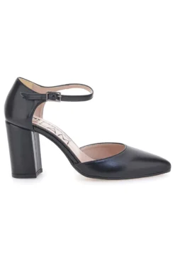 Décolleté Nere Con Cinturino e Tacco a Blocco PITTARELLO GLAM 2615