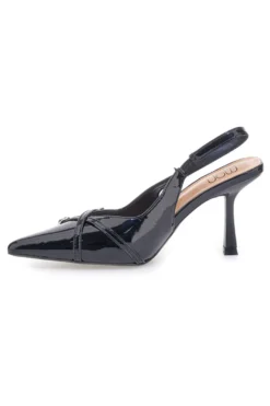 Décolleté Nero effetto vernice slingback con cinturini Mon dieu CMJ2405315