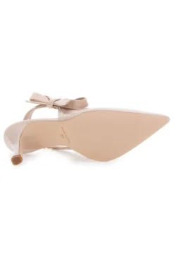 Décolleté Nude Con Fiocco e Tacco Pittarello Glam 3821 made in italy