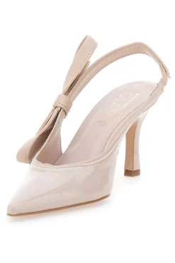 Décolleté Nude Con Fiocco e Tacco Pittarello Glam 3821 made in italy