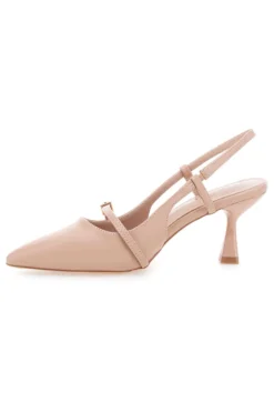Décolleté nude slingback con cinturino First lady P652