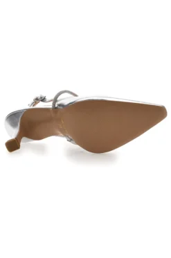 Décolleté Slingback Argento Made In Italy PITTARELLO Couture 8309
