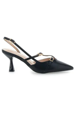 Décolleté Slingback Nere con Cinturini FIRST LADY 9532