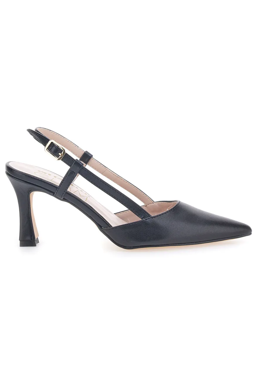 Décolleté Slingback Nere Pittarello Glam 372