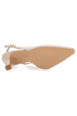 Décolleté Slingback Nude a Punta Pittarello Couture 8318