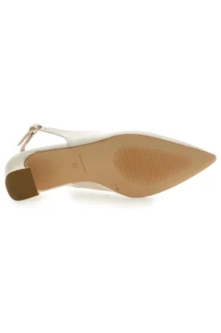 Décolleté Slingback Panna a Punta con Tacco Basso PITTARELLO GLAM 3614