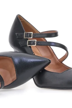 Decolleté Nere Con Cinturini Made In Italy Pittarello 173