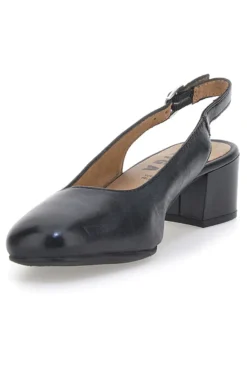 Decolleté Slingback Nere Con Tacco Basso Prima Riga 21684LIDY
