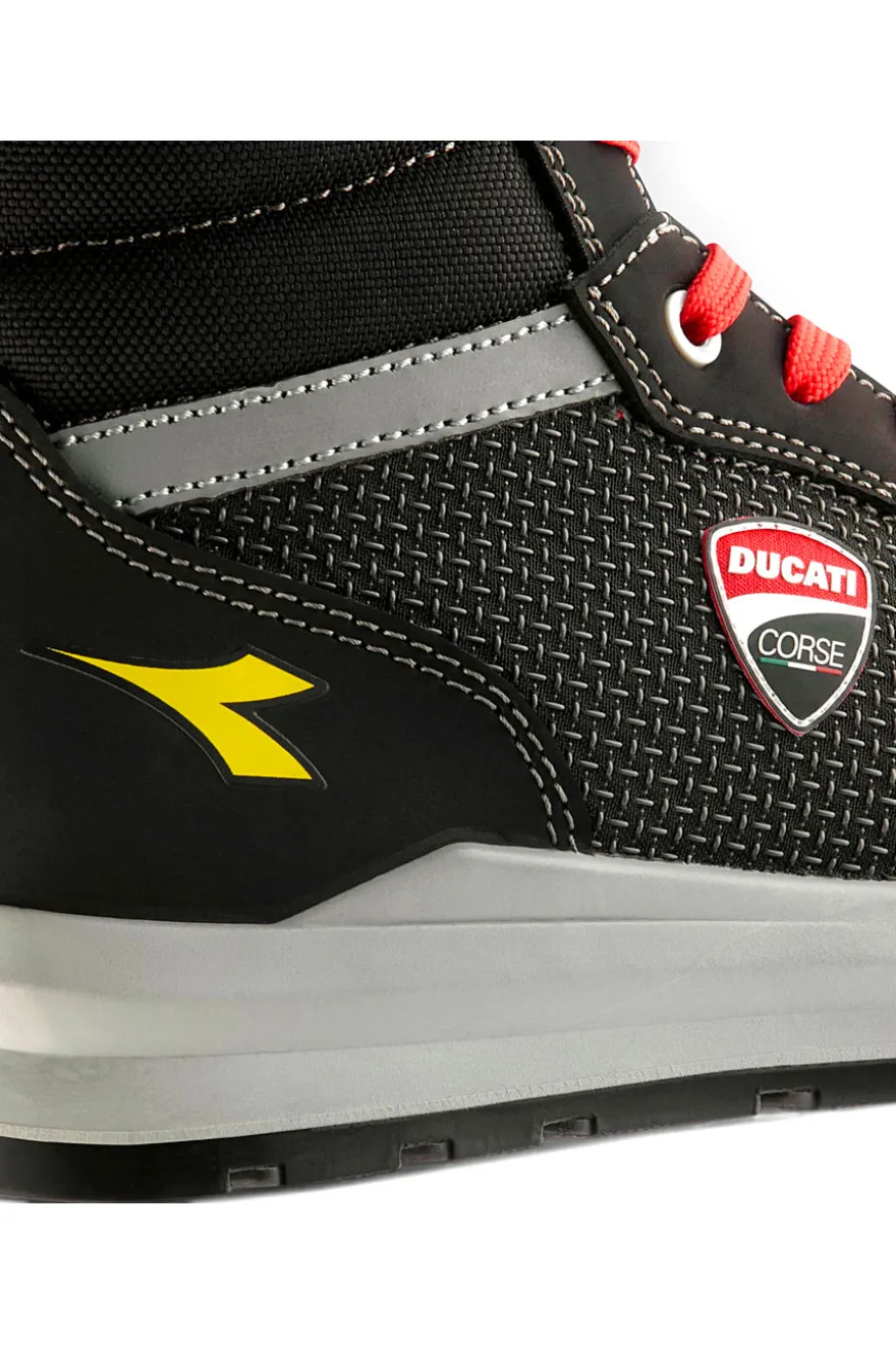 Diadora Speedy Mid S3S Schwarze wasserabweisende mittelhohe Sicherheitsschuhe