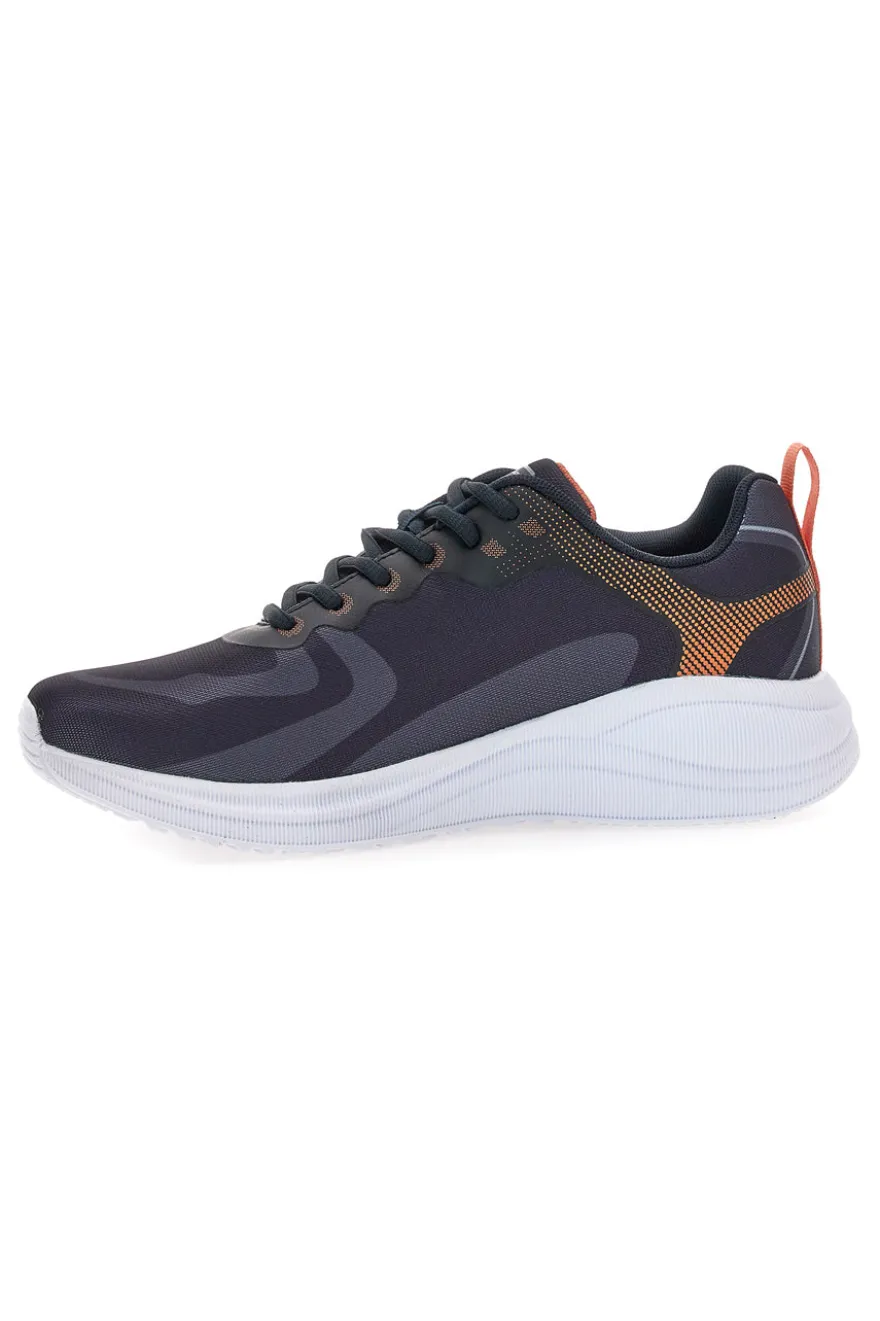 Dunkelgraue Sneaker mit Champion SYPHON SCRIPT 2.0-Grafikdruck