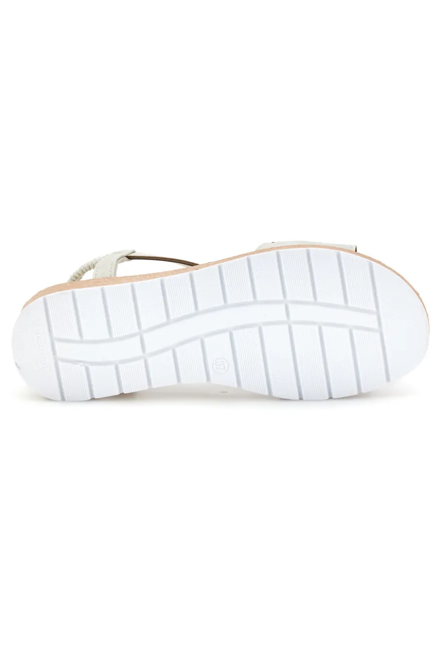 Eis-Sandalen mit Gold-Detail Mio tempo LR263706