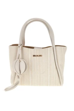 Elfenbeinfarbene Tasche mit Schulterriemen Roncato R5379