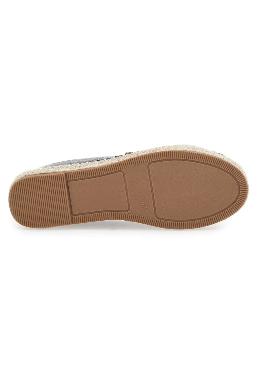 Espadrillas Plocadi 8055 Nere con strass