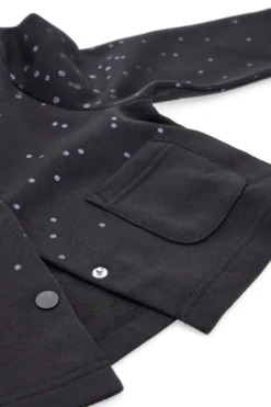 Felpa nera a maniche lunghe con bottoni PITT KIDS 6005