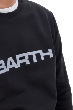 Felpa Nera Girocollo Senza Cappuccio Abarth AH25FW306