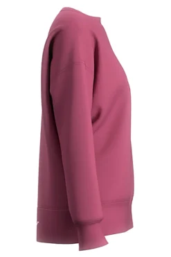 Felpa rosa crop con maniche raglan e stampa gommata Joma Breath Sweatshirt